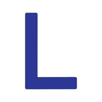 9 Inch | 235mm Polyester Insignia Blue Sail Letter - L