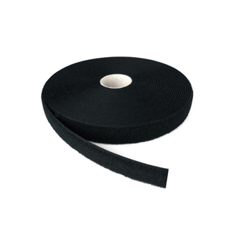 Velcro - 100mm Sew-On Black Loop