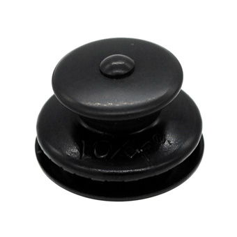 Loxx Black Chrome Large Head Button